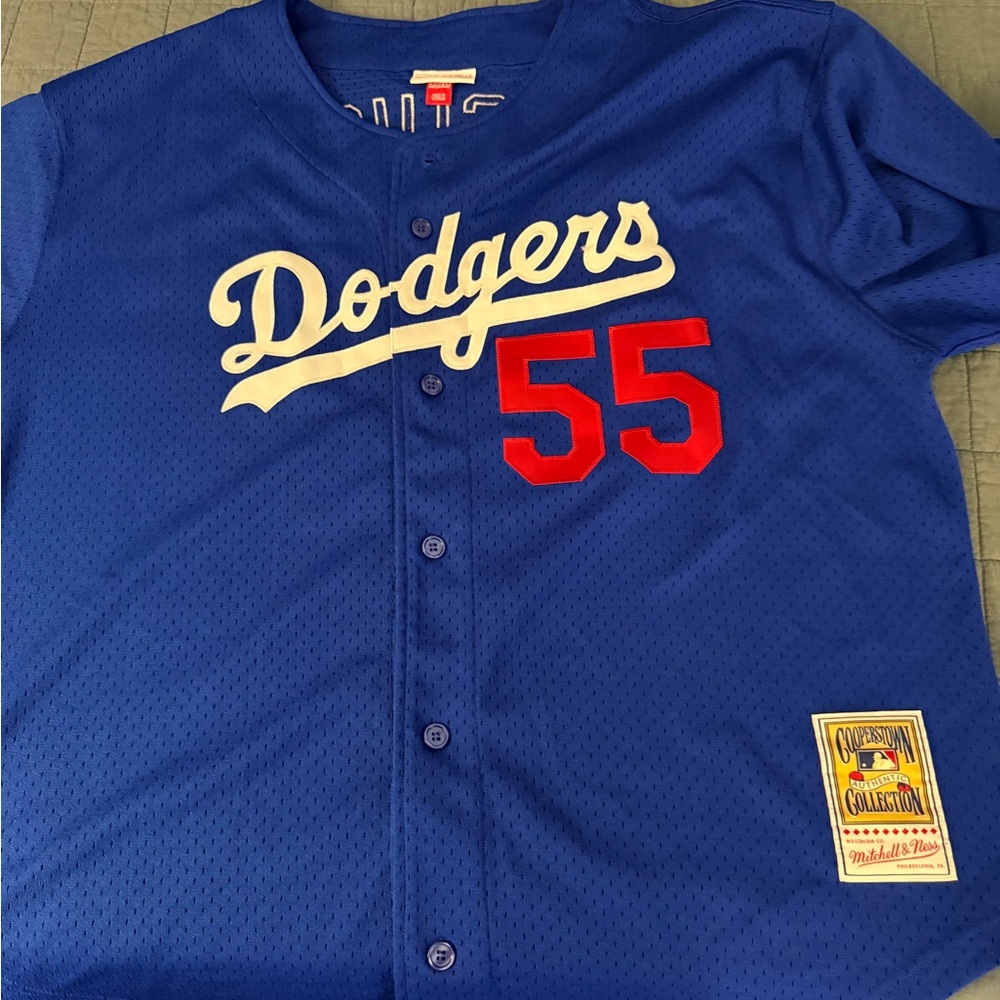 Mitchell & Ness Royal Blue Mesh Baseball Jersey